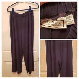 Gray pants, straight leg, suitable for work.